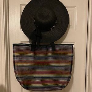 Multicolor Striped Tote